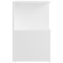 Mesitas de noche 2 uds madera contrachapada blanco 35x35x55 cm de vidaXL, Mesitas de noche - Ref: Foro24-806347, Precio: 49,6...