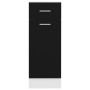 Mueble bajo con cajón "Lyon" negro 30x46x81,5 cm madera de ingeniería en Armarios de cocina | Comprar online en Foru.es