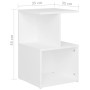 Mesitas de noche 2 uds madera contrachapada blanco 35x35x55 cm de vidaXL, Mesitas de noche - Ref: Foro24-806347, Precio: 49,6...