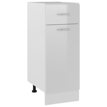 Mueble bajo con cajón "Lyon" blanco brillante 30x46x81,5 cm madera de ingeniería en Armarios de cocina | Comprar online en Foru.