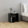 Mesitas de noche 2 uds madera contrachapada negro 40x30x40 cm de vidaXL, Mesitas de noche - Ref: Foro24-806331, Precio: 48,87...
