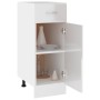 Mueble bajo con cajón "Lyon" blanco brillante 30x46x81,5 cm madera de ingeniería en Armarios de cocina | Comprar online en Foru.