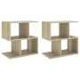 Mesitas de noche 2 uds contrachapada roble Sonoma 50x30x51,5cm de vidaXL, Mesitas de noche - Ref: Foro24-806371, Precio: 47,7...