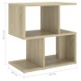 Mesitas de noche 2 uds contrachapada roble Sonoma 50x30x51,5cm de vidaXL, Mesitas de noche - Ref: Foro24-806371, Precio: 47,7...