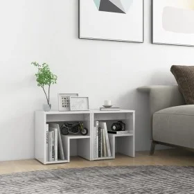 Mesitas de noche 2uds contrachapada blanco brillante 40x30x40cm de vidaXL, Mesitas de noche - Ref: Foro24-806341, Precio: 44,...