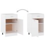 Cajón inferior "Lyon" blanco 50x46x81,5 cm Madera de ingeniería en Armarios de cocina | Comprar online en Foru.es