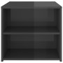 Mesa auxiliar madera contrachapada gris brillante 50x50x45 cm de vidaXL, Mesas auxiliares - Ref: Foro24-806390, Precio: 41,19...