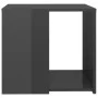 Glossy gray plywood side table 50x50x45 cm by vidaXL, Side tables - Ref: Foro24-806390, Price: 40,70 €, Discount: %