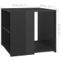 Beistelltisch aus glänzend grauem Sperrholz, 50 x 50 x 45 cm von vidaXL, Seitentische - Ref: Foro24-806390, Preis: 40,70 €, R...