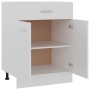 Mueble bajo con cajón "Lyon" blanco 60x46x81,5 cm madera de ingeniería en Armarios de cocina | Comprar online en Foru.es