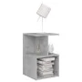 Mesita de noche 2 uds contrachapada gris hormigón 35x35x55 cm de vidaXL, Mesitas de noche - Ref: Foro24-806355, Precio: 50,69...