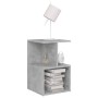 Mesita de noche 2 uds contrachapada gris hormigón 35x35x55 cm de vidaXL, Mesitas de noche - Ref: Foro24-806355, Precio: 51,36...