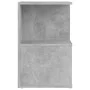 Mesita de noche 2 uds contrachapada gris hormigón 35x35x55 cm de vidaXL, Mesitas de noche - Ref: Foro24-806355, Precio: 50,69...