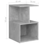 Mesita de noche 2 uds contrachapada gris hormigón 35x35x55 cm de vidaXL, Mesitas de noche - Ref: Foro24-806355, Precio: 50,69...