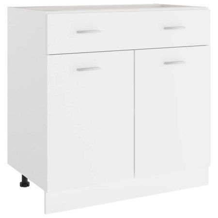 Cajón inferior "Lyon" blanco 80x46x81,5 cm Madera de ingeniería en Armarios de cocina | Comprar online en Foru.es