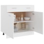 Cajón inferior "Lyon" blanco 80x46x81,5 cm Madera de ingeniería en Armarios de cocina | Comprar online en Foru.es