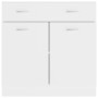 Cajón inferior "Lyon" blanco 80x46x81,5 cm Madera de ingeniería en Armarios de cocina | Comprar online en Foru.es
