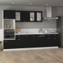 Cajón bajo "Lyon" negro, 80 x 46 x 81,5 cm, madera de ingeniería en Armarios de cocina | Comprar online en Foru.es
