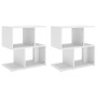 Mesitas de noche 2 uds madera contrachapada blanco 50x30x51,5cm de vidaXL, Mesitas de noche - Ref: Foro24-806365, Precio: 48,...
