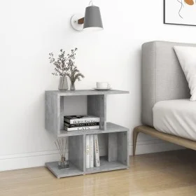 Mesitas de noche 2 uds contrachapada gris hormigón 50x30x51,5cm de vidaXL, Mesitas de noche - Ref: Foro24-806373, Precio: 48,...