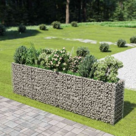 Arriate de gaviones de acero 360x50x100 cm en Macetas y jardineras | Comprar online en Foru.es