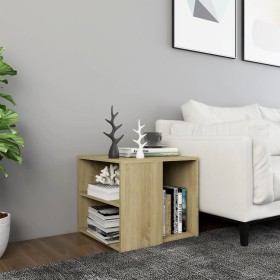 Mesa auxiliar madera contrachapada roble Sonoma 50x50x45 cm de vidaXL, Mesas auxiliares - Ref: Foro24-806385, Precio: 49,65 €...