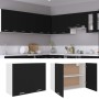 Armario colgante "Lyon" de, negro, 80 x 31 x 60 cm, madera de ingeniería en Armarios de cocina | Comprar online en Foru.es