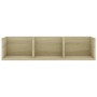 Estante de pared para CD contrachapada color roble 75x18x18cm en Estanterías | Comprar online en Foru.es