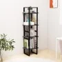 Estantería 4 niveles madera maciza de pino gris 40x30x140 cm de vidaXL, Librerías y estanterías - Ref: Foro24-806424, Precio:...