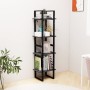 Estantería 4 niveles madera maciza de pino gris 40x30x140 cm de vidaXL, Librerías y estanterías - Ref: Foro24-806424, Precio:...
