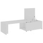 Mesa de centro madera contrachapada blanco 150x50x35 cm en Mesas de centro | Comprar online en Foru.es