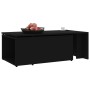 Mesa de centro madera contrachapada negro 150x50x35 cm en Mesas de centro | Comprar online en Foru.es