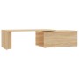 Mesa de centro madera contrachapada color roble 150x50x35 cm en Mesas de centro | Comprar online en Foru.es