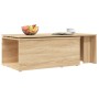 Mesa de centro madera contrachapada color roble 150x50x35 cm en Mesas de centro | Comprar online en Foru.es