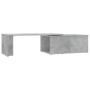Mesa de centro madera contrachapada gris hormigón 150x50x35 cm en Mesas de centro | Comprar online en Foru.es