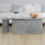Mesa de centro madera contrachapada gris hormigón 150x50x35 cm en Mesas de centro | Comprar online en Foru.es