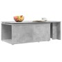 Mesa de centro madera contrachapada gris hormigón 150x50x35 cm en Mesas de centro | Comprar online en Foru.es