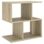Mesita de noche madera contrachapada roble Sonoma 50x30x51,5cm de vidaXL, Mesitas de noche - Ref: Foro24-806370, Precio: 29,7...