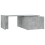 Mesa de centro madera contrachapada gris hormigón 150x50x35 cm en Mesas de centro | Comprar online en Foru.es