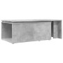 Mesa de centro madera contrachapada gris hormigón 150x50x35 cm en Mesas de centro | Comprar online en Foru.es