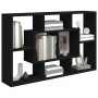 Estantería de pared madera contrachapada negra 85x16x52,5 cm en Armarios y almacenamiento | Comprar online en Foru.es