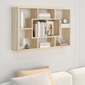 Estantería pared madera ingeniería roble Sonoma 85x16x52,5 cm en Armarios y almacenamiento | Comprar online en Foru.es