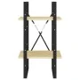 Estantería de 2 niveles madera maciza de pino 40x30x70 cm de vidaXL, Librerías y estanterías - Ref: Foro24-806412, Precio: 32...