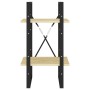 Estantería de 2 niveles madera maciza de pino 40x30x70 cm de vidaXL, Librerías y estanterías - Ref: Foro24-806412, Precio: 32...