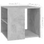 Mesa auxiliar madera contrachapada gris hormigón 50x50x45 cm de vidaXL, Mesas auxiliares - Ref: Foro24-806386, Precio: 47,02 ...