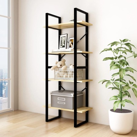 Estantería de 4 niveles madera maciza de pino 60x30x140 cm de vidaXL, Librerías y estanterías - Ref: Foro24-806442, Precio: 5...