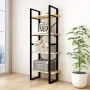 Estantería de 4 niveles madera maciza de pino 60x30x140 cm de vidaXL, Librerías y estanterías - Ref: Foro24-806442, Precio: 5...