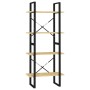 Estantería de 4 niveles madera maciza de pino 60x30x140 cm de vidaXL, Librerías y estanterías - Ref: Foro24-806442, Precio: 5...