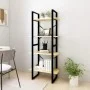 Estantería de 4 niveles madera maciza de pino 60x30x140 cm de vidaXL, Librerías y estanterías - Ref: Foro24-806442, Precio: 5...