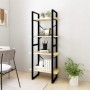 Estantería de 4 niveles madera maciza de pino 60x30x140 cm de vidaXL, Librerías y estanterías - Ref: Foro24-806442, Precio: 5...